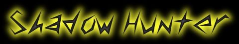 1986 Ford LTD Crown Victoria - Text logo reads 'Shadow Hunter' with a glowing yellow outline.