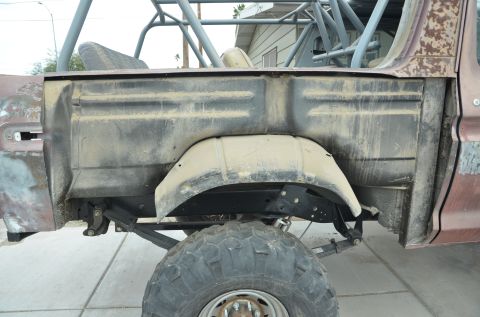 1979 Ford Bronco - This vehicle appears to be undergoing significant modifications, with a focus on off-road capabilities and safety features.