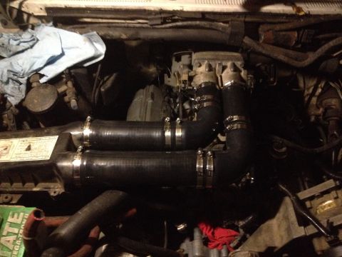 1989 Ford Bronco - Custom Intake from Silicone Intake Systems