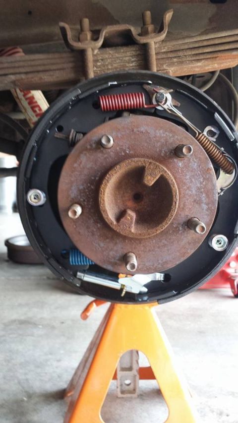1996 Ford Bronco - driver side all setup, I went ahead and put a new spring kit in while I as at it.
