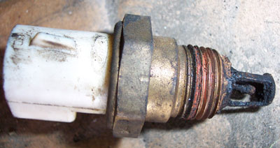 1992 Ford Bronco - If your engine runs too rich and you have blowby, the IATS will get dirty like this. It will NOT be able to correctly determine the tempera…