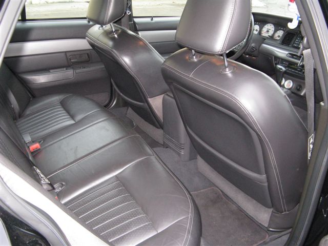 Rear seats and dashboard of a 2003 Mercury Marauder
