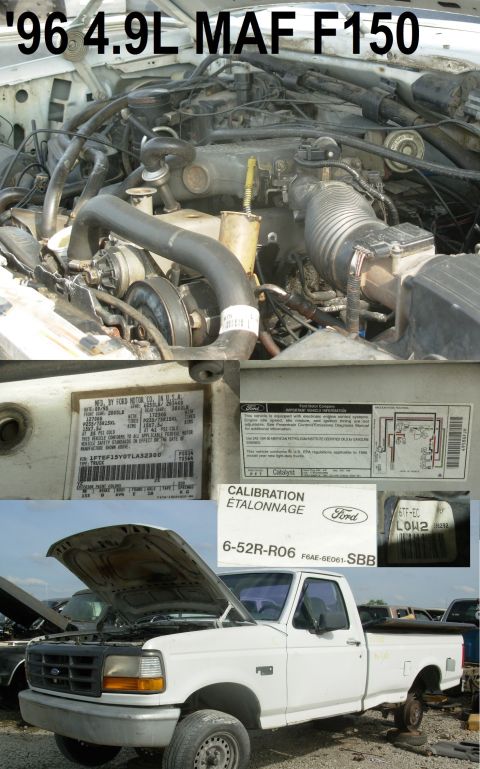1983 Ford Bronco - '96 4.9L MAF F150 http://www.etis.ford.com/vehicleSelection.do# Build Date: 03.09.1995 Body Style: Single Cab (2 Door) Version: 150 Engine:…
