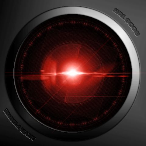 1990 Ford Bronco - The iconic red eye of the HAL 9000 computer from 2001: A Space Odyssey.