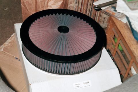 1979 Ford Bronco - K&N air filter part number 56-1001 is shown on a white box.