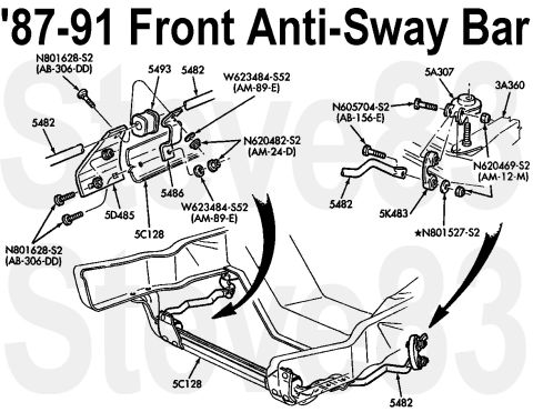 1983 Ford Bronco - '87-91 Front Anti-Sway Bar End link bolt N605704S439 or N605704S2 [url=http://www.supermotors.net/registry/media/832841] http://www.supermo…