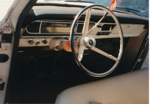 1968 Ford F-100 - Here's the interior, featuring one of the items that survived the demise of the '67--the "bog" stuffed animal on the turn signal. My wife (…