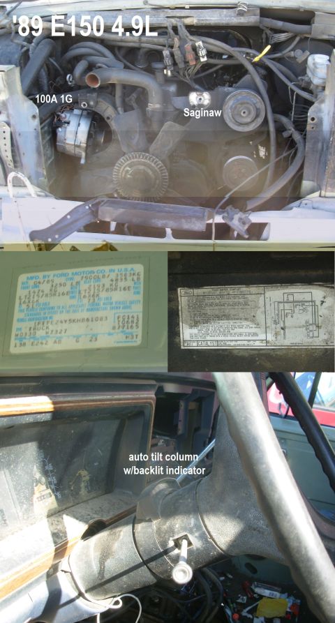1983 Ford Bronco - '89 E150 4.9L 1G Saginaw Tilt