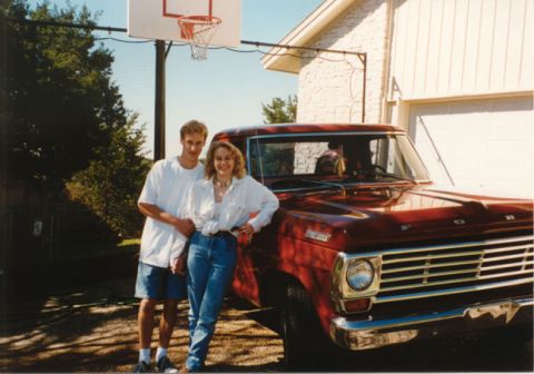 1967 Ford F-100 - My wife and I, circa almost a decade ago. And the truck.