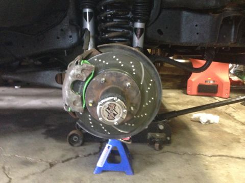 1989 Ford Bronco - Closeup of completed job. But you can see my error. This is another reason to take pics of your work. I put an extra twist in the brake lin…