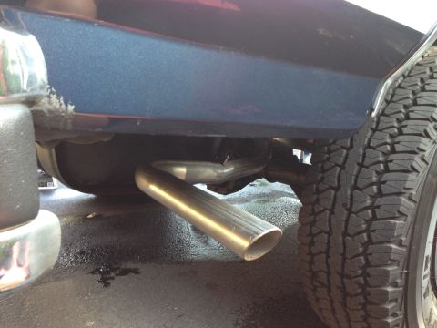 1989 Ford Bronco - New tailpipe with new muffler. Nothing exotic. Just OEM replacement.