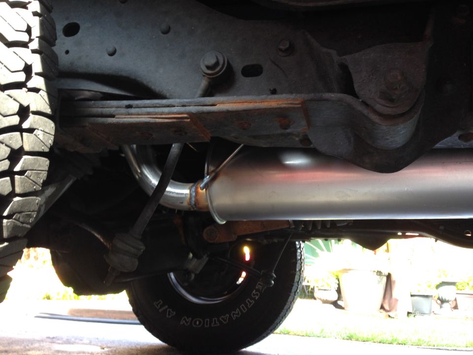 New muffler and hangers.