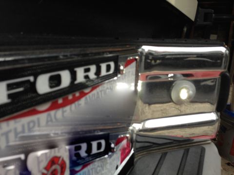 1989 Ford Bronco - LED replacement. Hard to see but it is much brighter.
