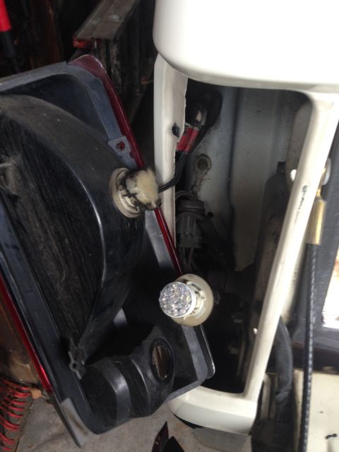 1989 Ford Bronco - New LED in its socket. Got a little worried it wouldn't fit into the lens. It barely did. Another thing you should check prior to purchasin…