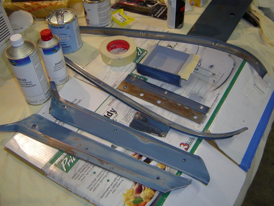 Started sanding some of the smaller parts