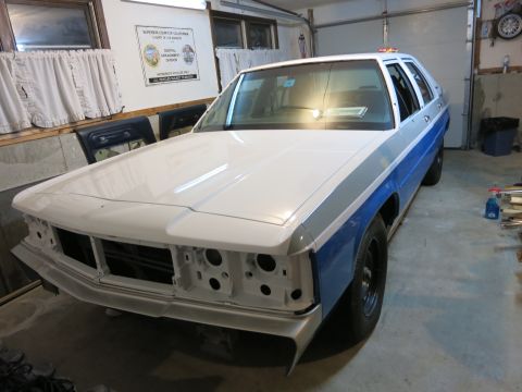 1991 Ford Crown Victoria LTD - 1991 Ford Crown Victoria LTD undergoing project work in a garage.