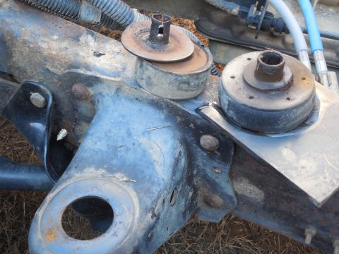 1993 Ford Bronco - With my plate driven between the upper sleeve's flange & the bushing, there was enough preload on the rubber to cut the lower sleeve and ge…