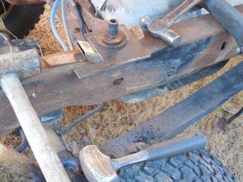 1983 Ford Bronco - They've all been PsITA, but this one takes the cake. I had to make a 2nd tool with a smaller throat because the steel kept bending into a f…