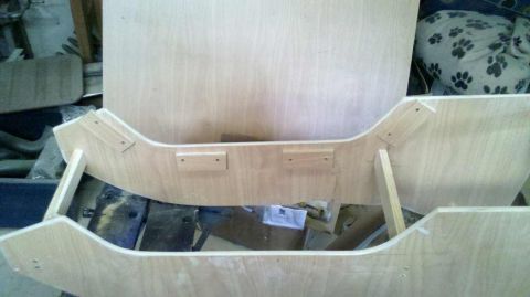 1982 Ford Bronco - A wooden part, possibly a custom console, is shown with a Supermotors.net logo visible in the lower right corner.