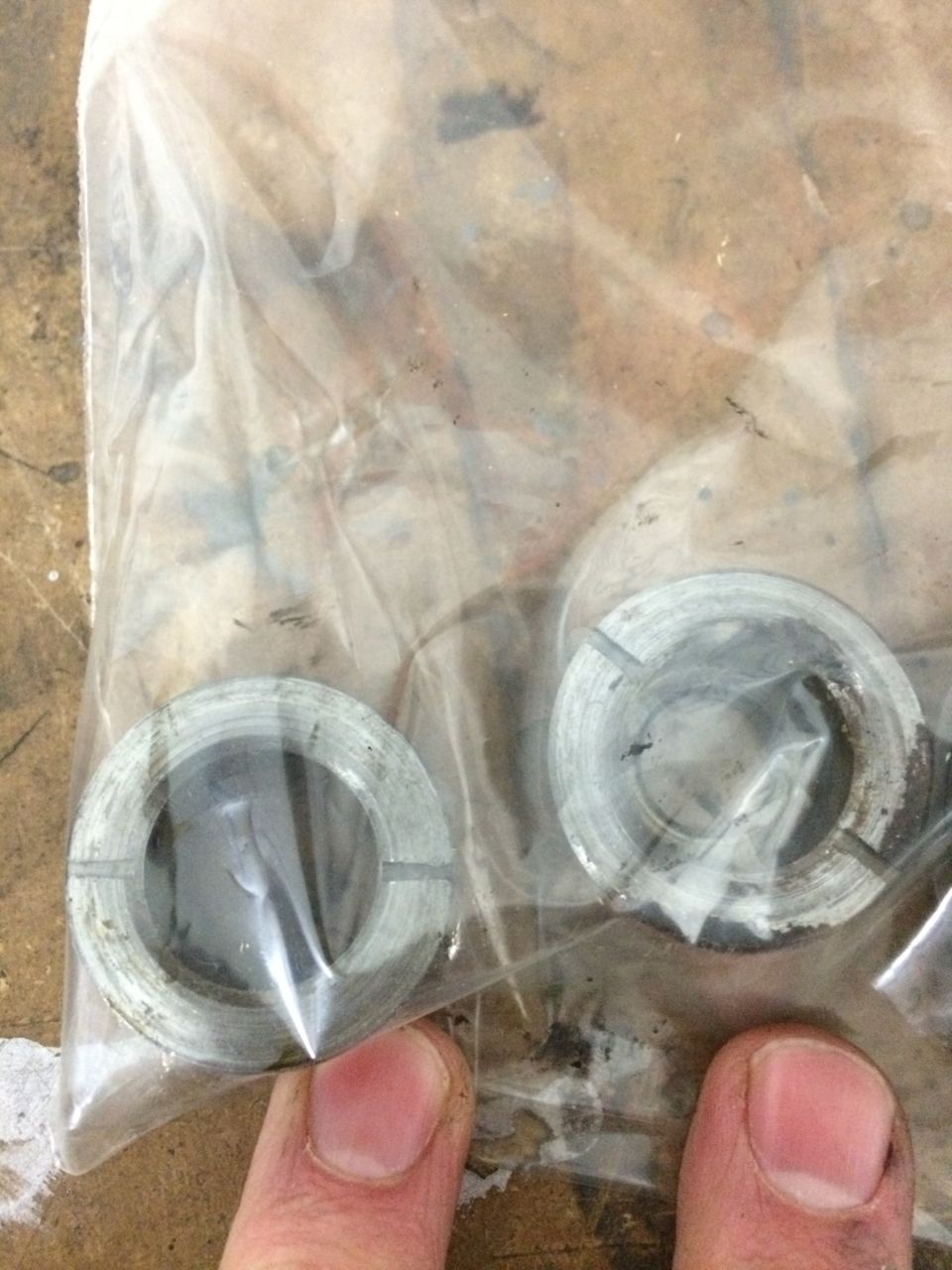 1975 Shovelhead four speed transmission countershaft bushings removed
