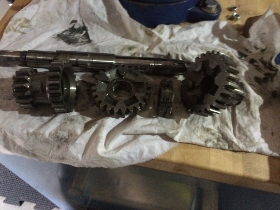 1975 Shovelhead four speed transmission mainsheet with 15T and 20T low second gear set 24T