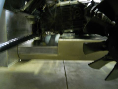 1992 Ford Bronco - Engine bay components, including a fan, are visible in this close-up shot.
