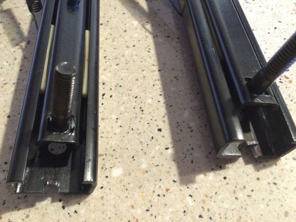 1965 Mustang restored seat tracks