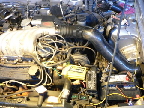 1991 Ford Probe - TRYING TO WORK OUT COLD AIR INTAKE USING REAL CARBON FIBER AND EXISTING CHAMBER IN FENDER