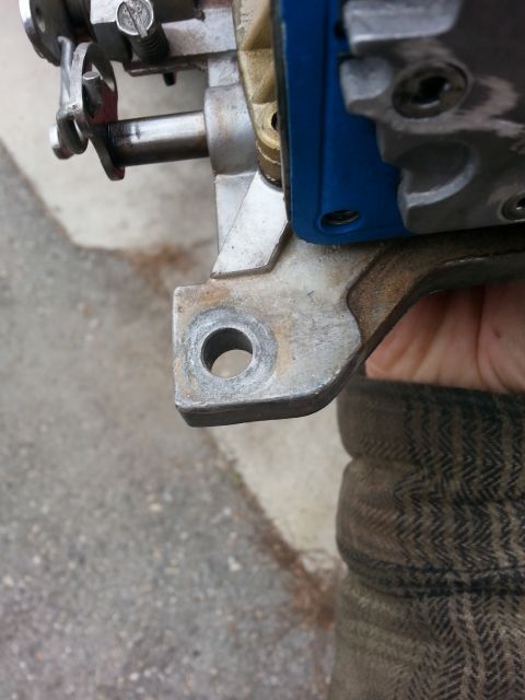 1981 Ford Bronco - I have a Lokar throttle cable bracket return spring that was designed to press against the square corner of a Holley carb, like the 600cfm…