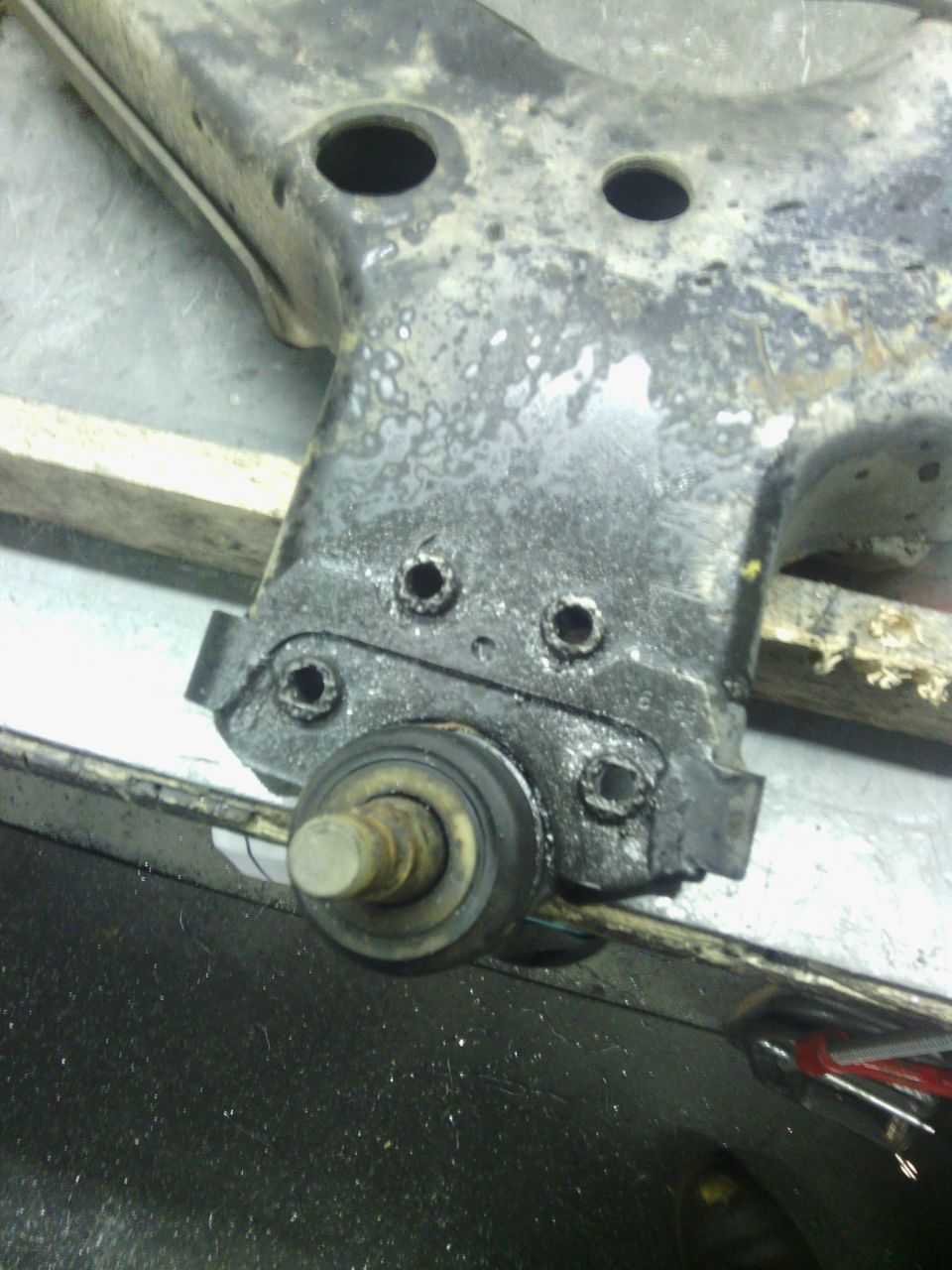 Suspension control arm with ball joint