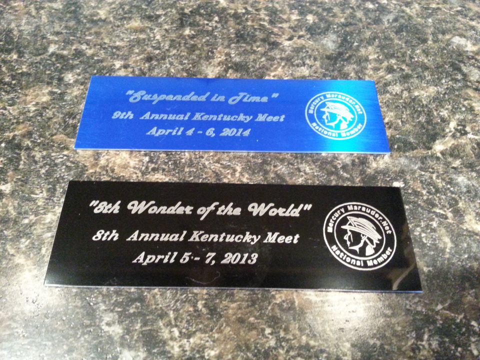 More Annual Kentucky Meet plaques