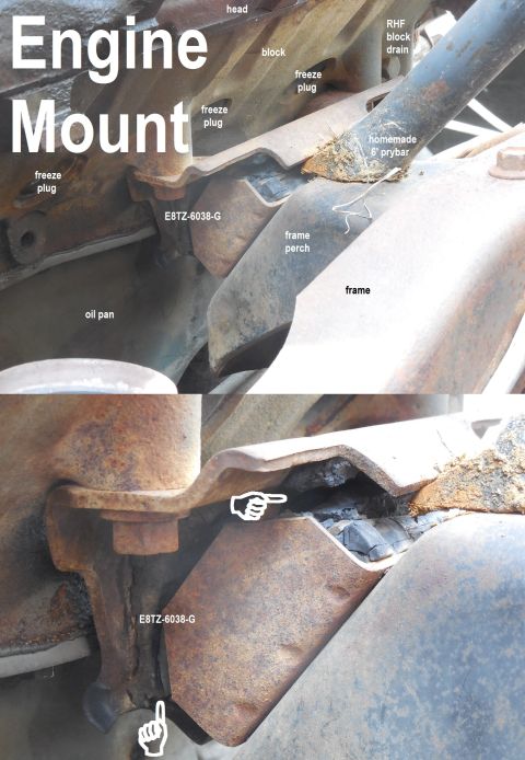 1993 Ford Bronco - Like every other Bronco/F engine I've seen with mounts more than a year old, at least one of these is broken. I'll probably replace both an…