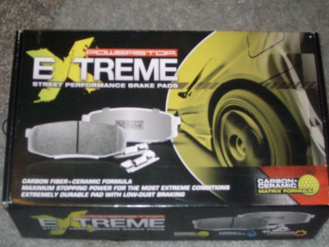 2004 Ford Crown Victoria - Box for PowerStop Extreme Street Performance Brake Pads, carbon fiber and ceramic formula.