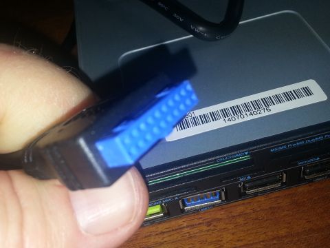 1986 Ford Bronco - 20 pin USB connector to the motherboard
