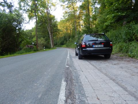 2003 Audi A6 - Audi A6 wagon parked on the side of a wooded road. License plate reads PB WG 2006.