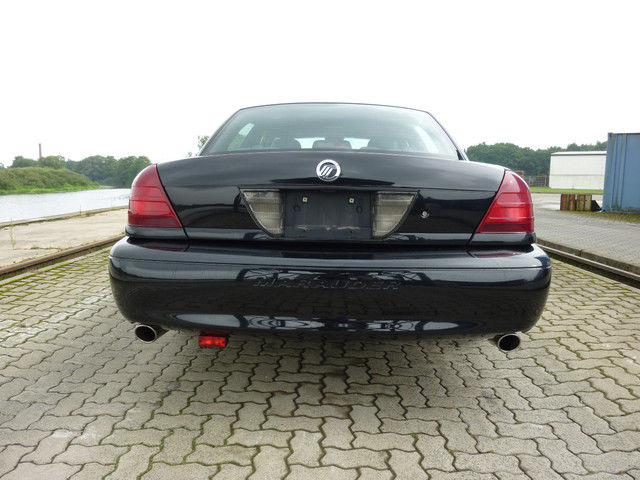 Black 2003 Mercury Marauder rear view with Marauder badging