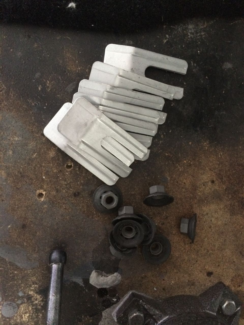 1965 Mustang correct seat shims and seat nuts
