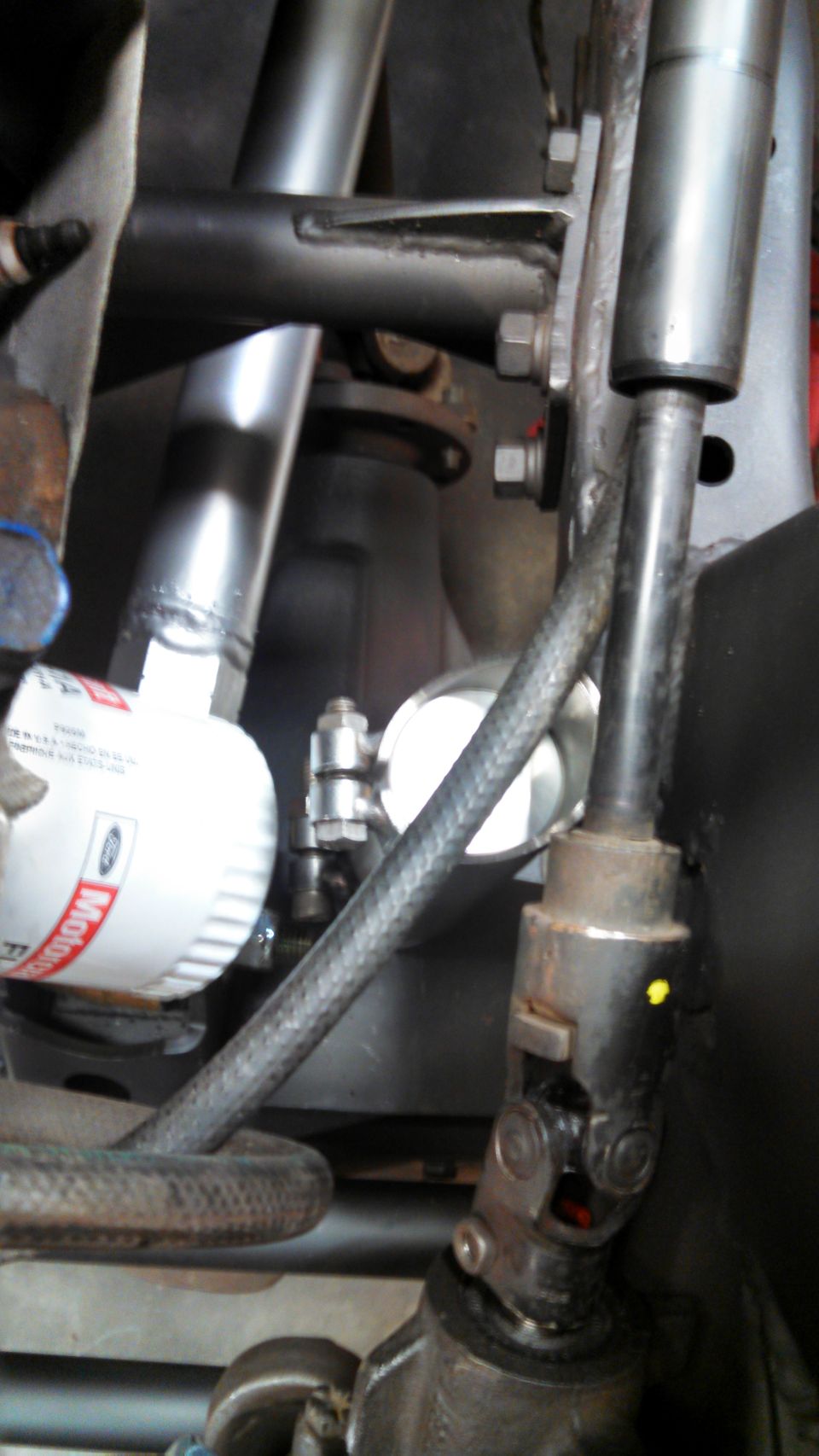 1967 Ford F-250 steering column and Motorcraft oil filter