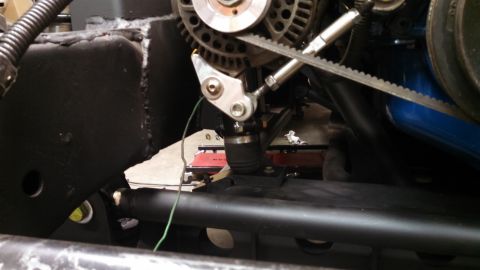 1967 Ford F-250 - Detailed view of engine and chassis assembly, showing mechanical parts and wiring.