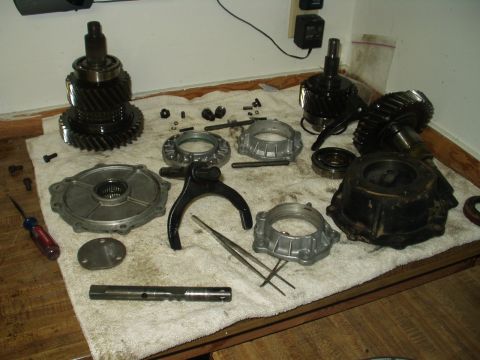 1978 Ford Bronco - T-case inards waiting for a clean case.