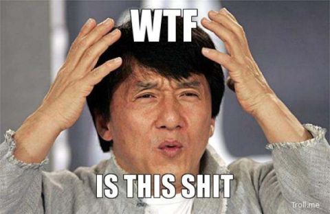 1991 Ford F-250 - A meme Jackie Chan with text expressing confusion and disbelief.