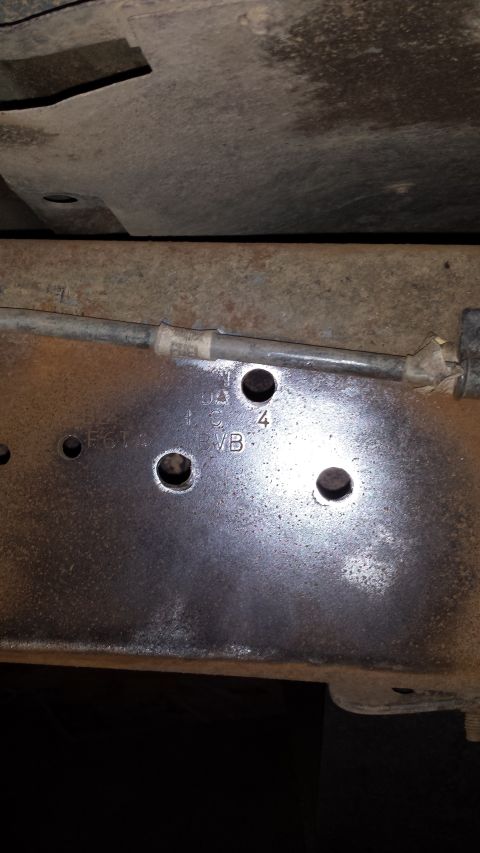 1996 Ford Bronco - Passenger side rear holes drilled and hit with the sander.