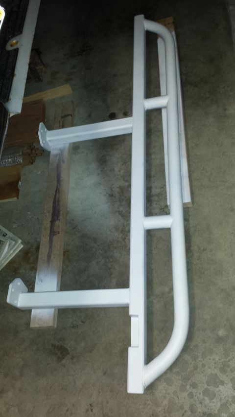 1996 Ford Bronco - Primer white. Need to do the back side and then they will be ready for paint.