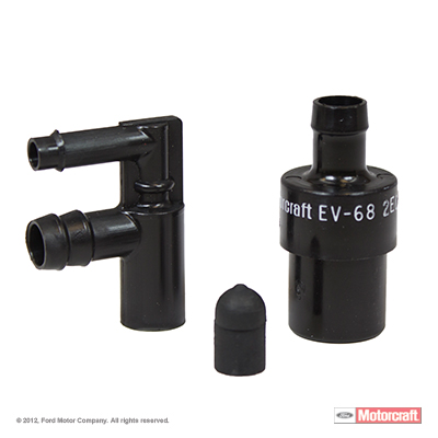 1990 Ford Bronco - A Motorcraft vacuum control valve and associated fittings are shown against a white background.
