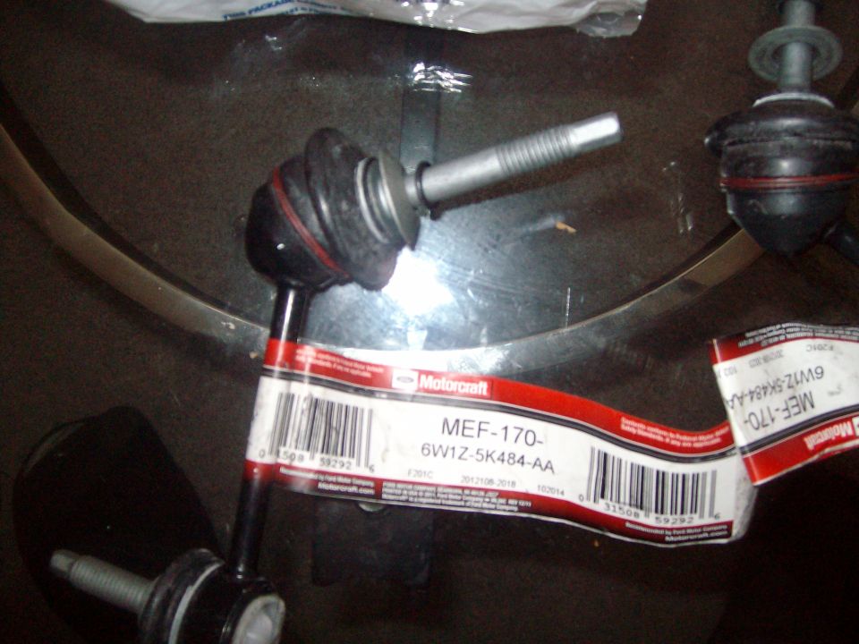 Motorcraft MEF-170 stabilizer link with part number 6W1Z-5K484-AA