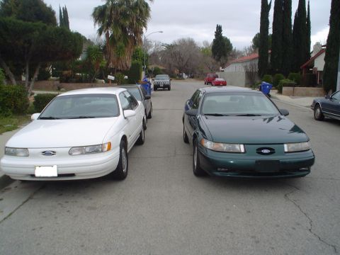 1993 Ford Taurus - My clean Gen 2 SHO with a friends FFV Vulcan.