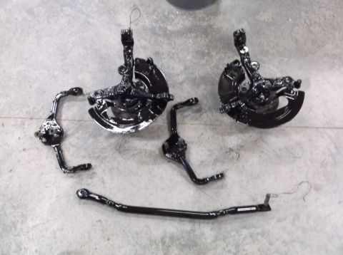1999 Mercury Grand Marquis - Newly painted suspension components are ready for installation.