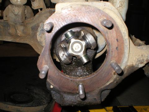 1978 Ford Bronco - The new inner shaft & u-joint survived.