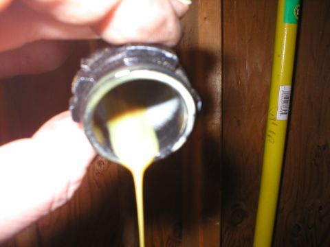 1978 Ford Bronco - The filter canister for my OBA. Last night, it was FULL of oil.