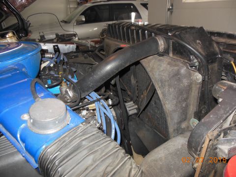 1979 Ford F-150 - Super cooler radiator 26.25 wide and 24.25 tall core. Shroud and fan from 76 f250 w/factory 460.